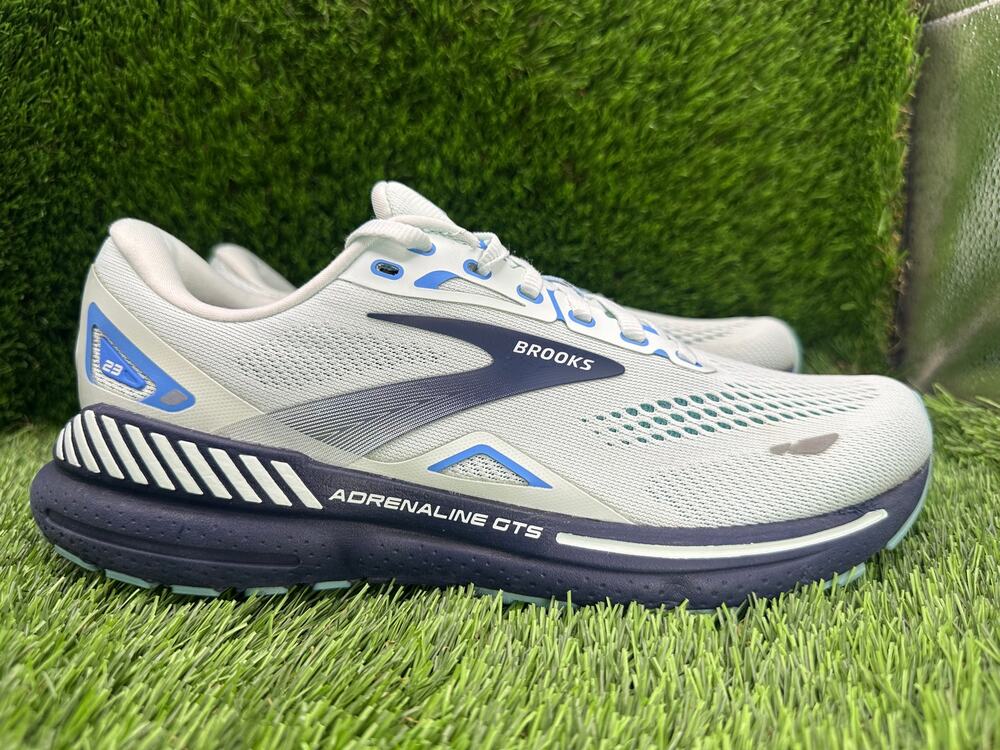 Brooks Adrenaline GTS 23 1203811B471 Athletic Sneaker Womens 9.5B White Mesh Gym
